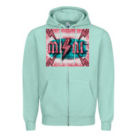 Seafoam western mini pink glitter Zipper Hoodie - BarkalooDesign