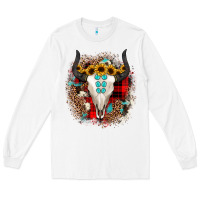 White bullskull christmas Long Sleeve Tee - JahusDesignShop