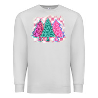 Dove Grey christmas leopard trees Premium Sweatshirt - MaliasSmallBusiness