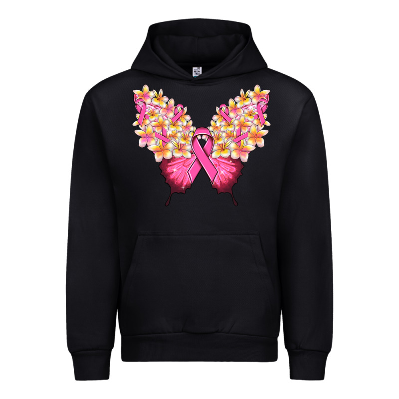 Pink Ribbon Breast Cancer Butterfly Urban Hoodie by NancyCooperArtShop | Teevron