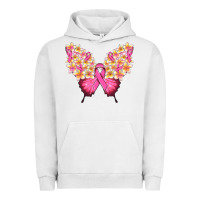 Pigment Lunar Rock Pink ribbon Breast Cancer butterfly Urban Hoodie - NancyCooperArtShop