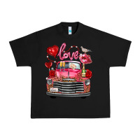 Black valentine's day truck love bird letter Urban Heavy Tee - FaDigitalArtStudio