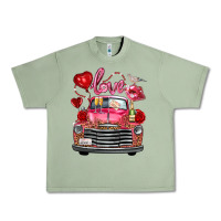 Oil Green valentine's day truck love bird letter Urban Heavy Tee - FaDigitalArtStudio