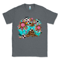 Charcoal Heather race sunflower patches Classic Tee - AdoDesignShop