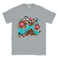Heather Grey race sunflower patches Classic Tee - AdoDesignShop