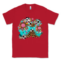 Red race sunflower patches Classic Tee - AdoDesignShop