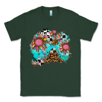 Sports Green race sunflower patches Classic Tee - AdoDesignShop