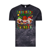 Cloud Black christmas with my gnomies Vintage Tee - FaDigitalArtStudio