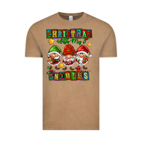 Vintage Coffee christmas with my gnomies Vintage Tee - FaDigitalArtStudio