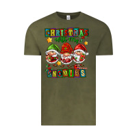 Vintage Olive christmas with my gnomies Vintage Tee - FaDigitalArtStudio