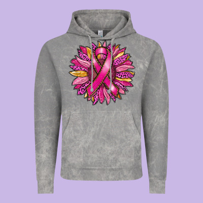 Breast Cancer Sunflower Vintage Hoodie Designed By Ranaportraitstore