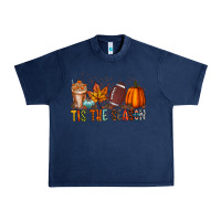 Navy tis the season Urban Heavy Tee - RacoonDesign