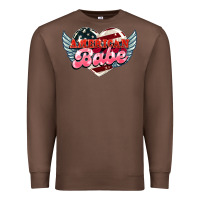Chestnut American babe Premium Sweatshirt - NancyCooperArtShop