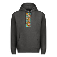 Charcoal Heather fall gnomes pen wrap 1 Premium Hoodie - Artiststas