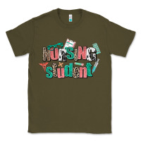 Army Green nursing student Classic Tee - AdoDesignShop