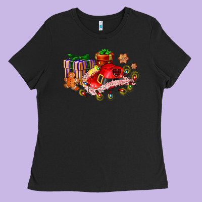 Cowgirl Hat With Gifts And Cookies Ladies Tee Designed By Adodesignshop