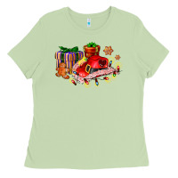 Matcha cowgirl hat with gifts and cookies Ladies Tee - AdoDesignShop