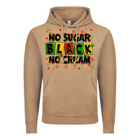 Vintage Coffee no sugar no cream black Vintage Hoodie - Zillion Design Studio