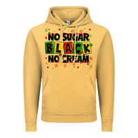 Vintage Mustard no sugar no cream black Vintage Hoodie - Zillion Design Studio