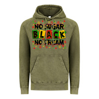 Vintage Olive no sugar no cream black Vintage Hoodie - Zillion Design Studio