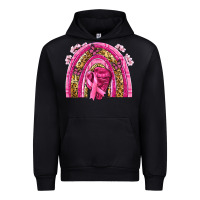Black breast cancer rainbow Urban Hoodie - NancyCooperArtShop