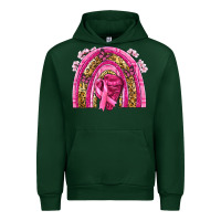 Forest Green breast cancer rainbow Urban Hoodie - NancyCooperArtShop