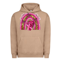 Pigment Burro breast cancer rainbow Urban Hoodie - NancyCooperArtShop