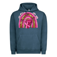 Pigment Midnight Navy breast cancer rainbow Urban Hoodie - NancyCooperArtShop