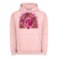 Pigment Salmon breast cancer rainbow Urban Hoodie - NancyCooperArtShop