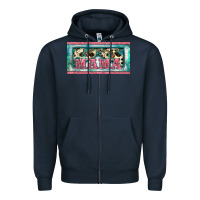Navy western mama     license plate Zipper Hoodie - BarkalooDesign