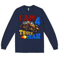 Navy i'am four truck yeah Long Sleeve Tee - Artiststas