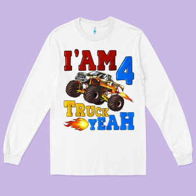 I'am Four Truck Yeah Long Sleeve Tee Designed By Artiststas