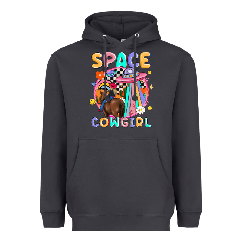 Space Cowgirl Heavyweight Hoodie by MaliasSmallBusiness | Teevron