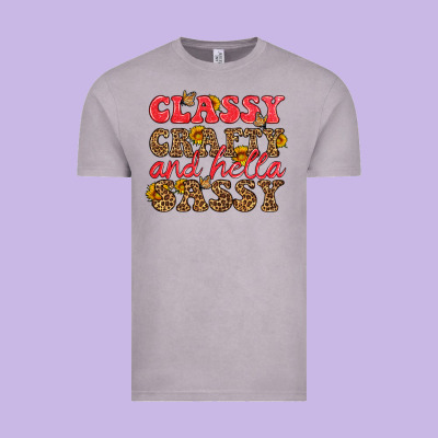 Classy Crafty And Hella Sassy Vintage Tee Designed By Hra Design Shop