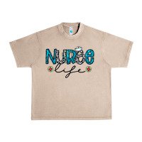 French Oak Nurse life Urban Heavy Tee - CowhideDigitalArt