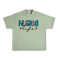 Oil Green Nurse life Urban Heavy Tee - CowhideDigitalArt
