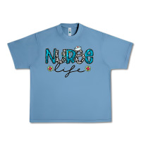 Pebble Blue Nurse life Urban Heavy Tee - CowhideDigitalArt