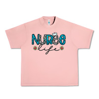 Salmon Nurse life Urban Heavy Tee - CowhideDigitalArt