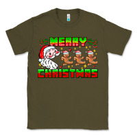 Army Green Merry Christmas Classic Tee - CowhideDigitalArt