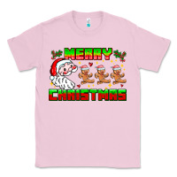 Bubblegum Pink Merry Christmas Classic Tee - CowhideDigitalArt