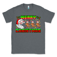 Charcoal Heather Merry Christmas Classic Tee - CowhideDigitalArt