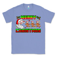 Colony Blue Merry Christmas Classic Tee - CowhideDigitalArt