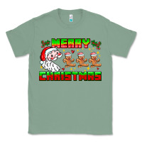 Sage Merry Christmas Classic Tee - CowhideDigitalArt