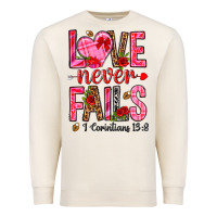 Sandshell love never fails i corintians 13 8 Premium Sweatshirt - NancyCooperArtShop