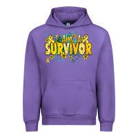 Tulip I am a survivor yellow ribbon Urban Hoodie - NancyCooperArtShop