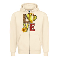 Sandshell western love softball Zipper Hoodie - LillyAllenDesigns