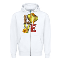 White western love softball Zipper Hoodie - LillyAllenDesigns