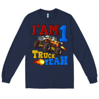Navy i'am one truck yeah Long Sleeve Tee - Artiststas