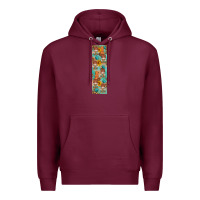 Burgundy fall gnomes pen wrap 2 Premium Hoodie - Artiststas