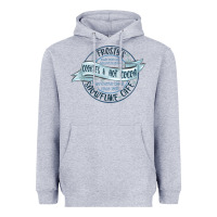Heather Grey frostys snowflake cafe Heavyweight Hoodie - MaliasSmallBusiness